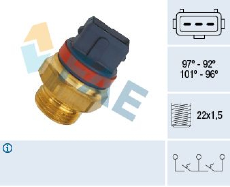 FAE Temperature Switch, radiator fan