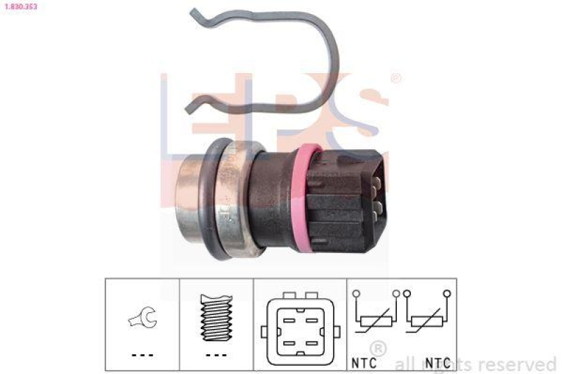 EPS Sensor, Kühlmitteltemperatur Made in Italy - OE Equivalent