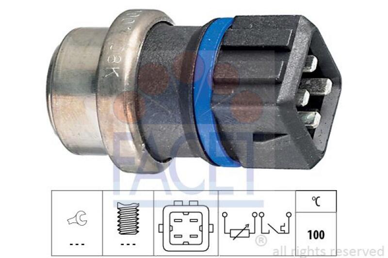 FACET Sensor, Kühlmitteltemperatur Made in Italy - OE Equivalent