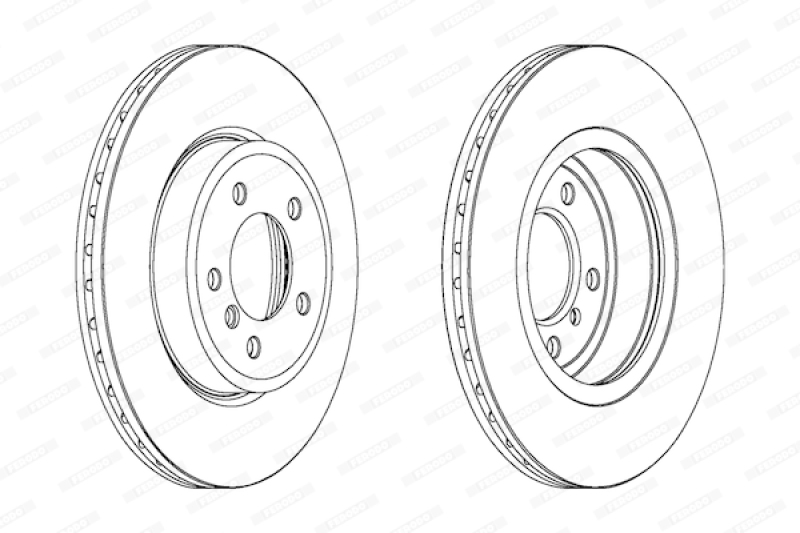 2x FERODO Bremsscheibe PREMIER Coat+ disc