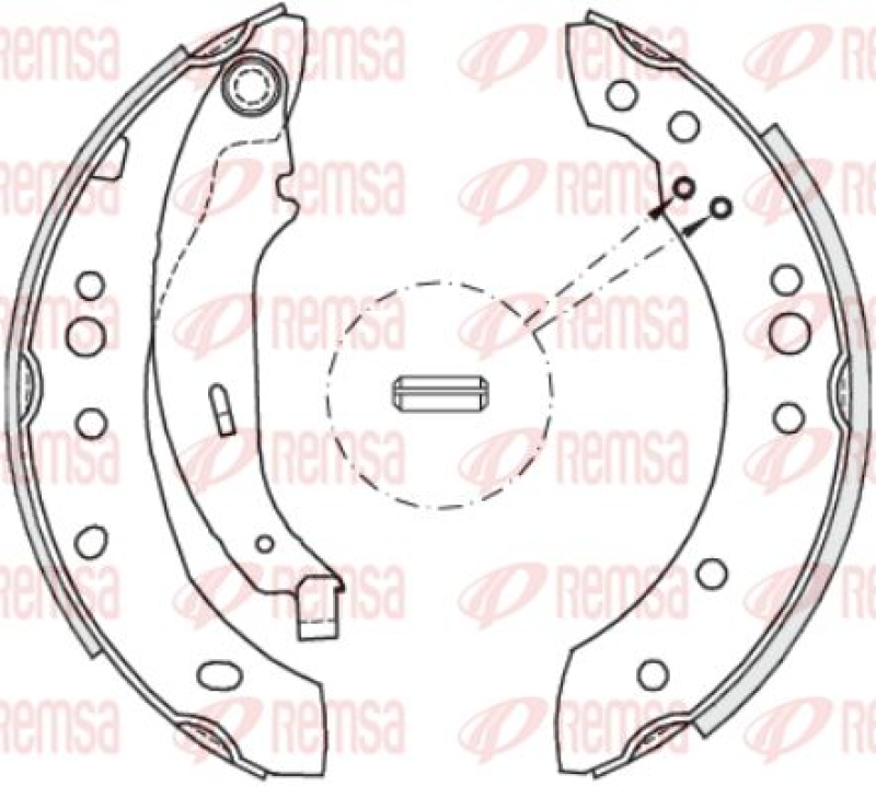 REMSA Brake Shoe Set