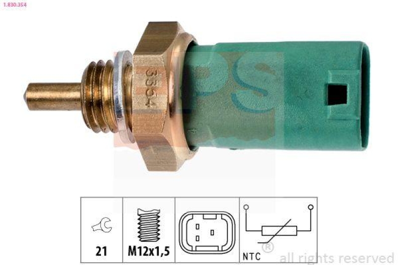 EPS Sensor, Kühlmitteltemperatur Made in Italy - OE Equivalent