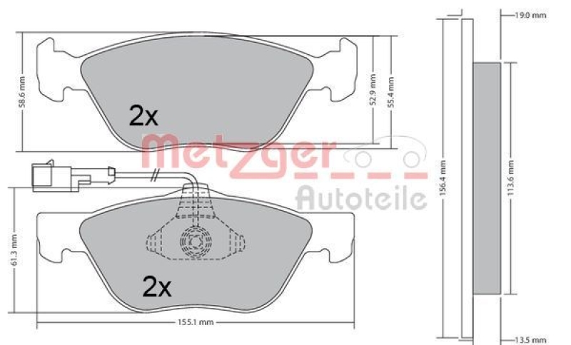 METZGER BREMSSCHEIBEN + METZGER BREMSBELÄGE