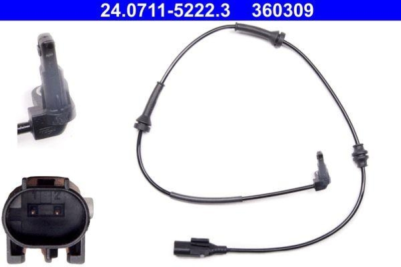 ATE Sensor, Raddrehzahl 24.0711-5222.3