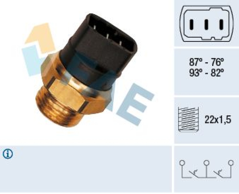 FAE Temperature Switch, radiator fan