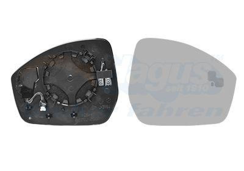 VAN WEZEL Spiegelglas, Au&szlig;enspiegel * HAGUS * 261836