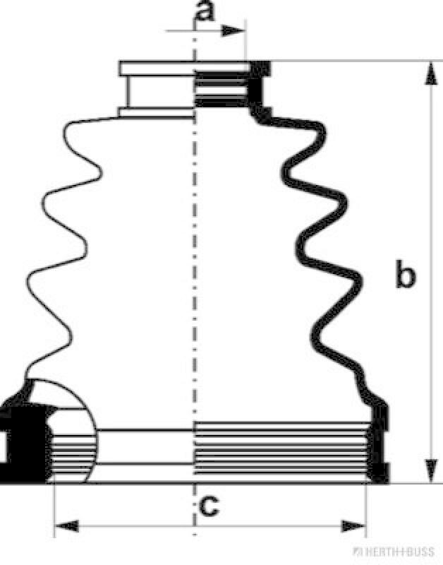 HERTH+BUSS JAKOPARTS Faltenbalgsatz, Antriebswelle