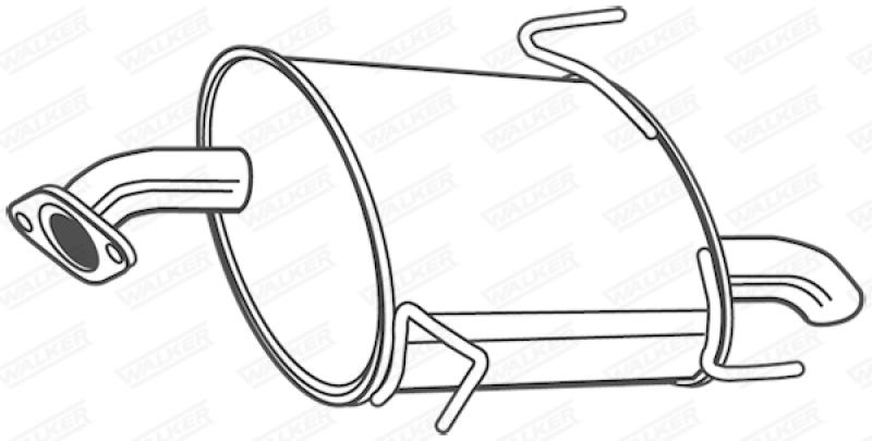 WALKER Endschalld&auml;mpfer 24133