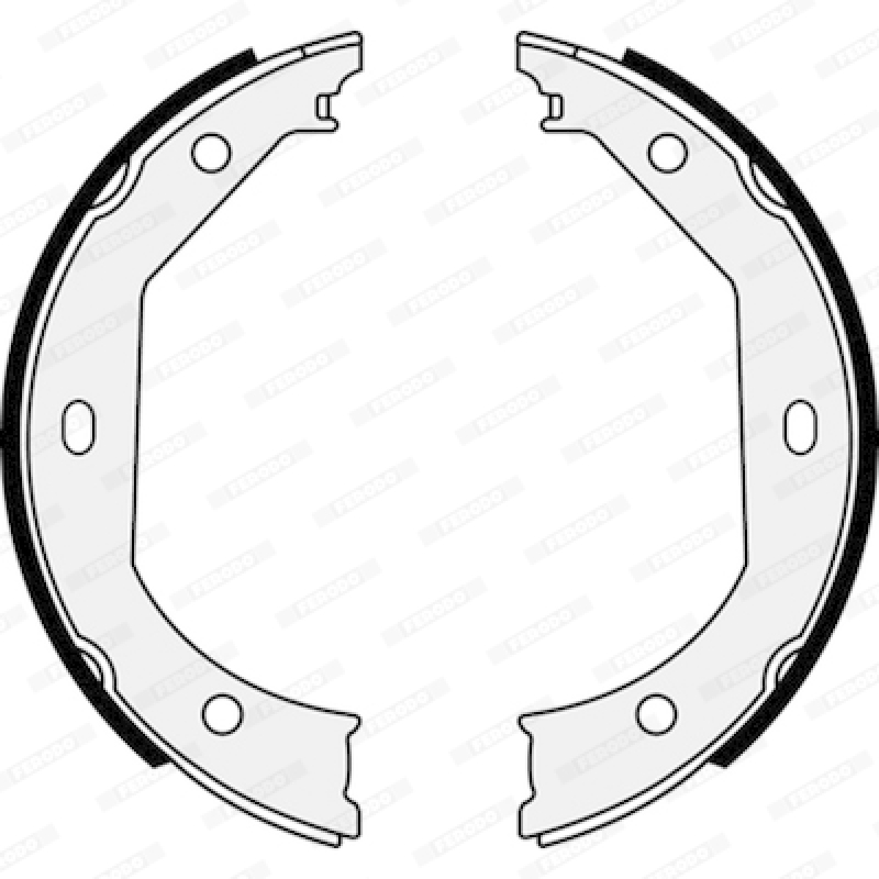 FERODO Brake Shoe Set, parking brake PREMIER