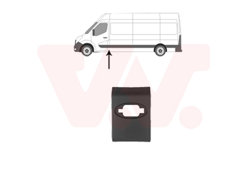 VAN WEZEL Zier-/Schutzleiste, Seitenwand