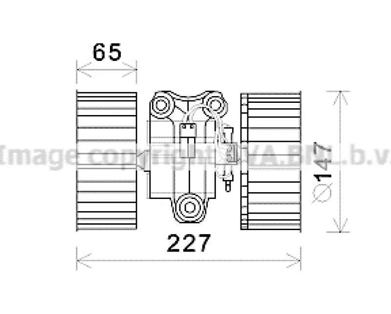 AVA QUALITY COOLING Elektromotor, Innenraumgebläse