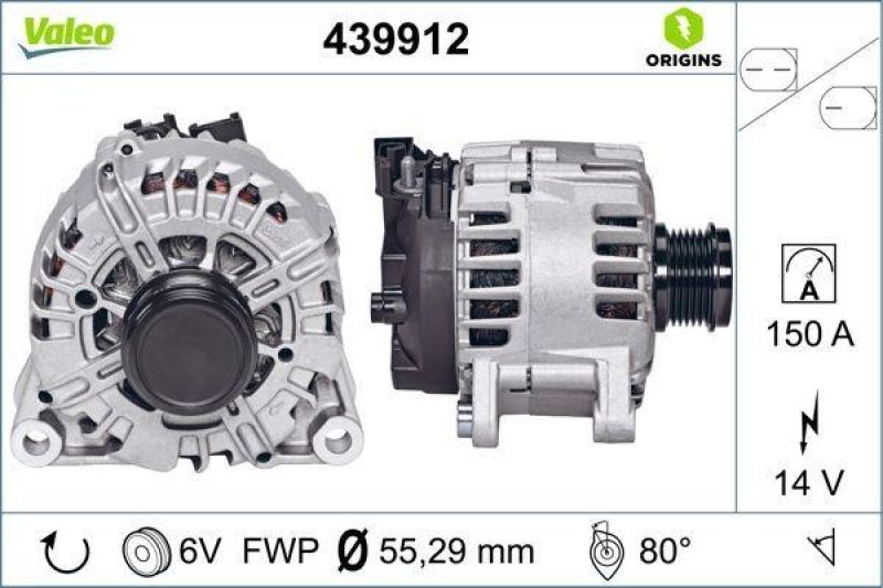 VALEO Generator VALEO ORIGINS NEW OE TECHNOLOGIE