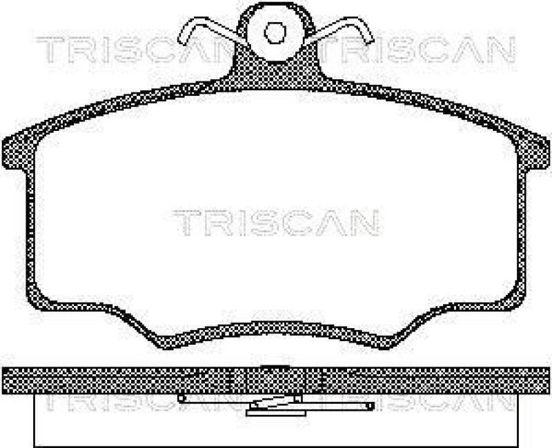 TRISCAN Bremsbelagsatz, Scheibenbremse