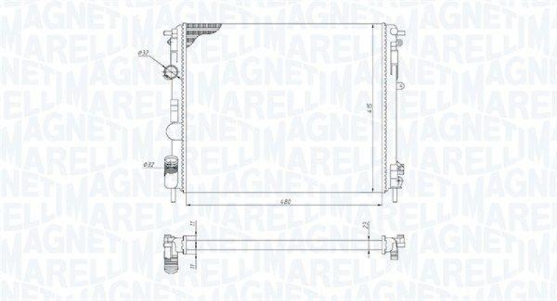 MAGNETI MARELLI Kühler, Motorkühlung