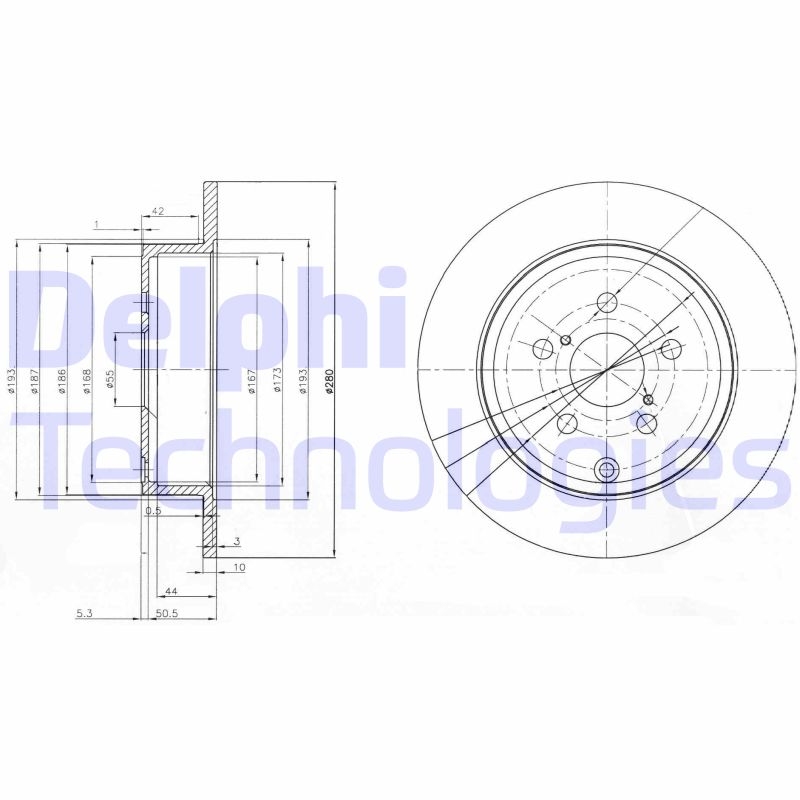 2x DELPHI Bremsscheibe