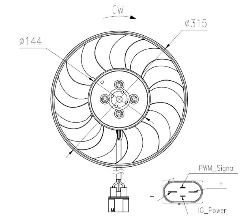 NRF Fan, engine cooling