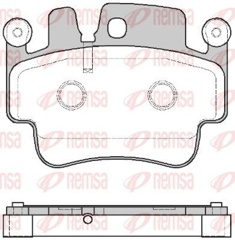 REMSA Brake Pad Set, disc brake