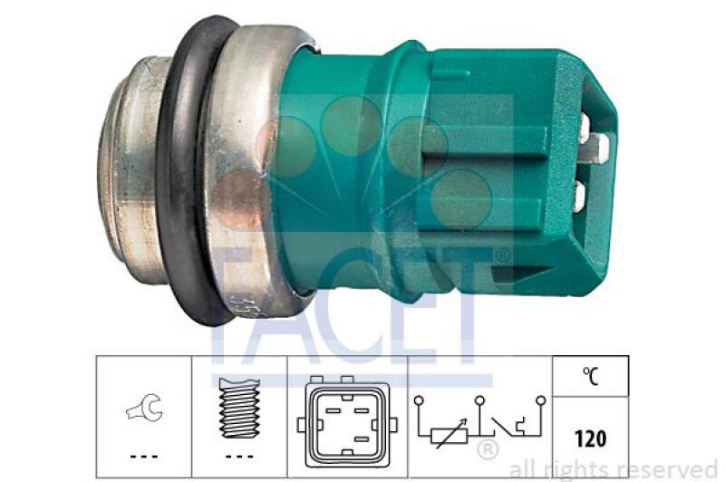 FACET Sensor, Kühlmitteltemperatur Made in Italy - OE Equivalent