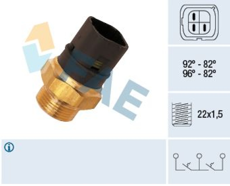 FAE Temperature Switch, radiator fan