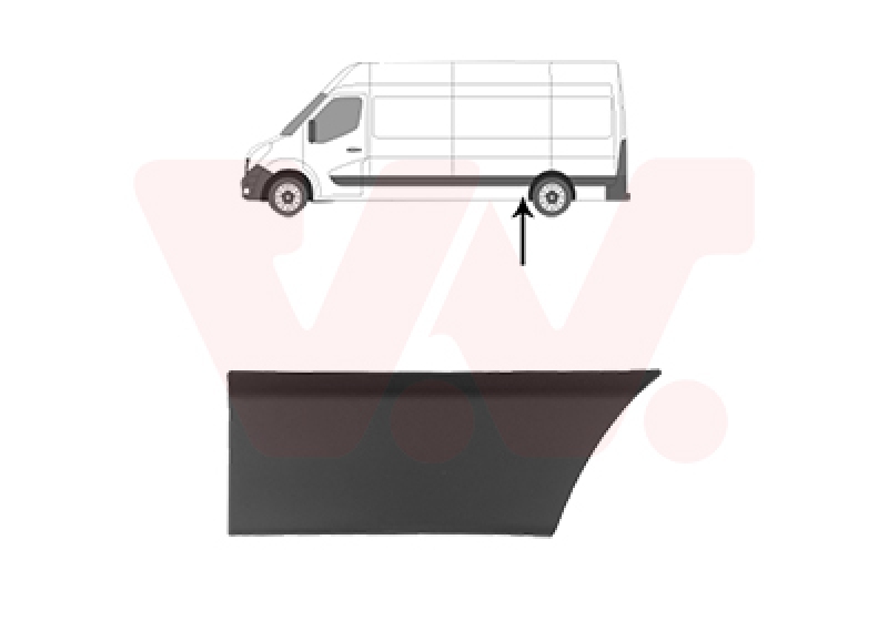 VAN WEZEL Zier-/Schutzleiste, Seitenwand 3799425
