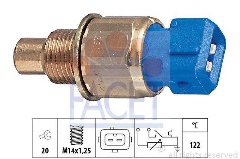 FACET Sensor, Kühlmitteltemperatur Made in Italy - OE Equivalent