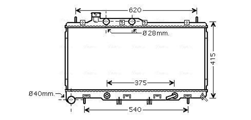 AVA QUALITY COOLING Radiator, engine cooling