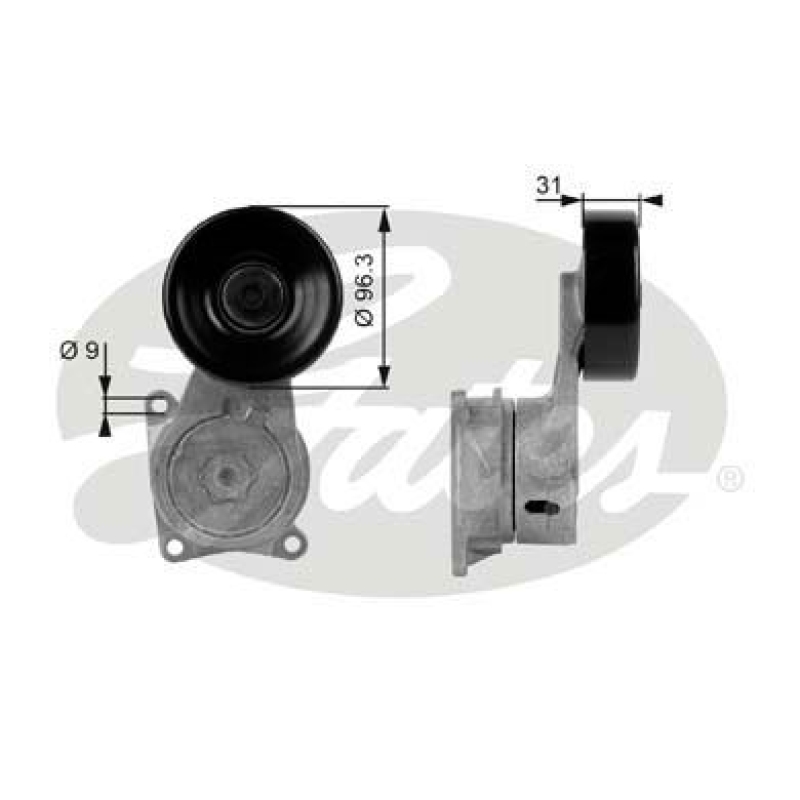 GATES Riemenspanner, Keilrippenriemen DriveAlign&reg; T38170