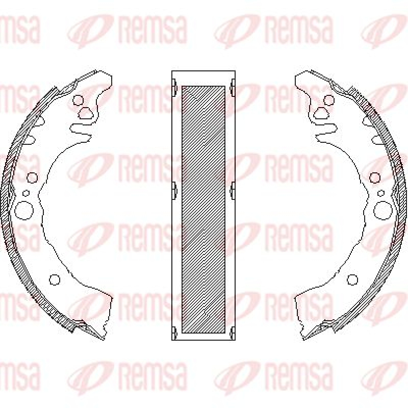 REMSA Brake Shoe Set