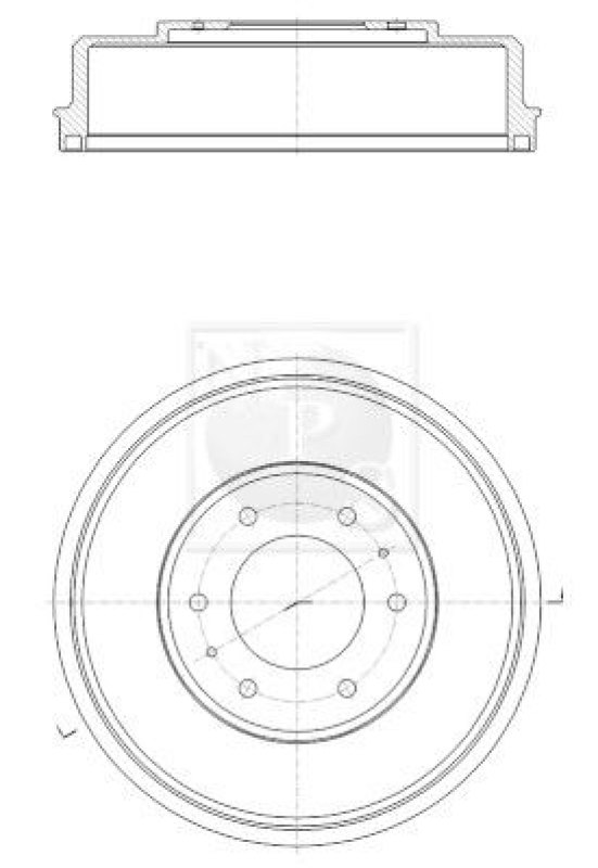 2x NPS Brake Drum