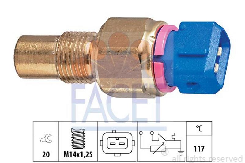 FACET Sensor, coolant temperature Made in Italy - OE Equivalent