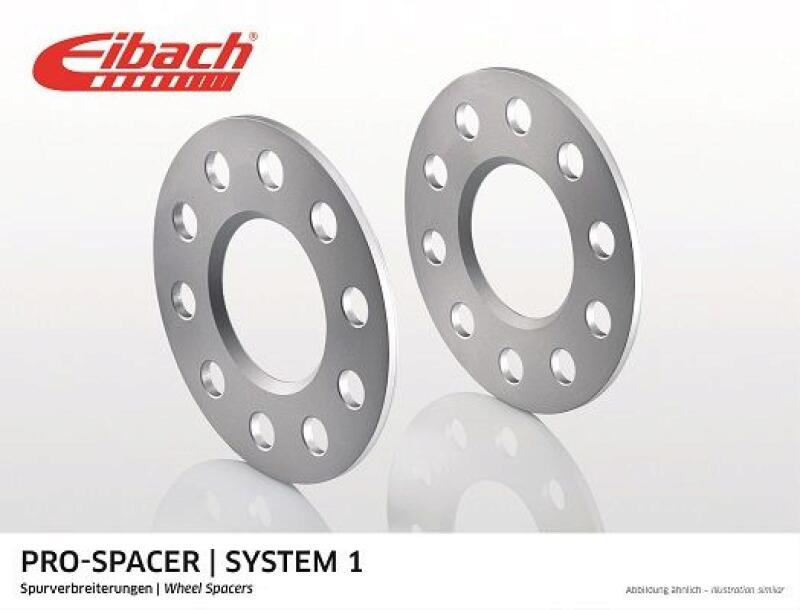 EIBACH Spurplatten Spurverbreiterung Distanzscheibe Ø57 4x108 10mm // 2x5mm