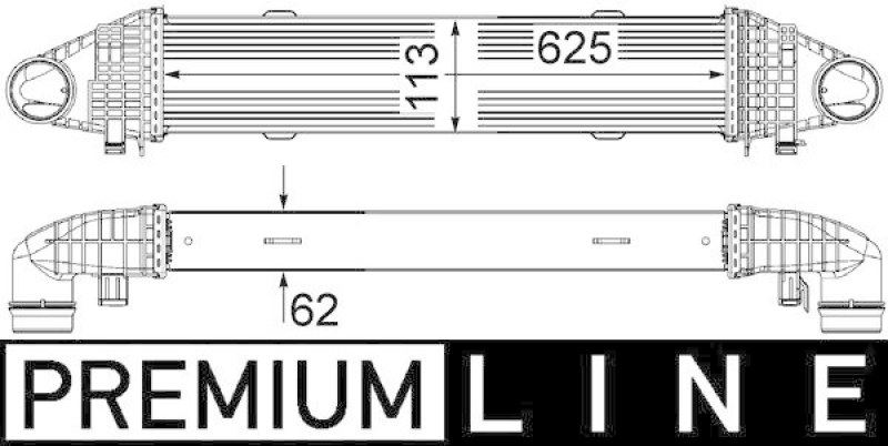 MAHLE Ladeluftkühler BEHR *** PREMIUM LINE ***