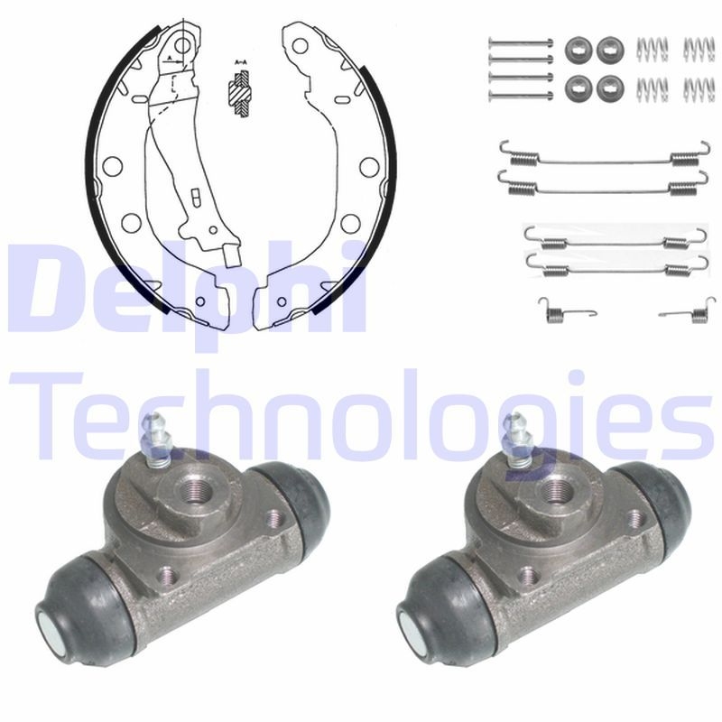 DELPHI Brake Shoe Set