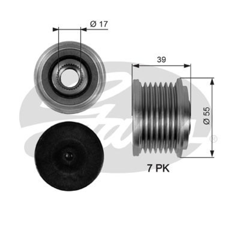 GATES Alternator Freewheel Clutch DriveAlign®