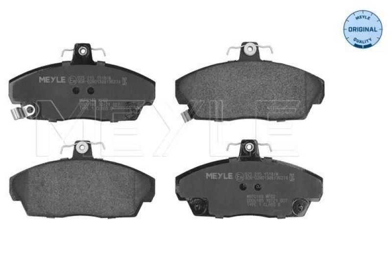 MEYLE Brake Pad Set, disc brake MEYLE-ORIGINAL: True to OE.