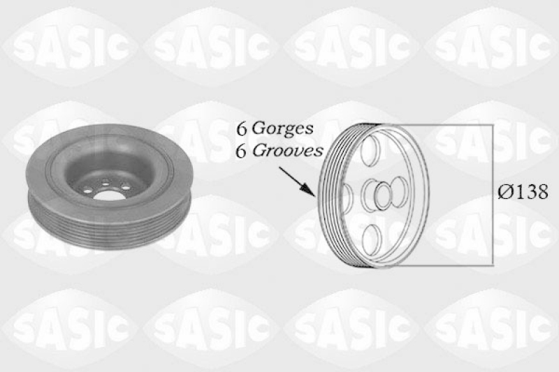 SASIC Belt Pulley, crankshaft