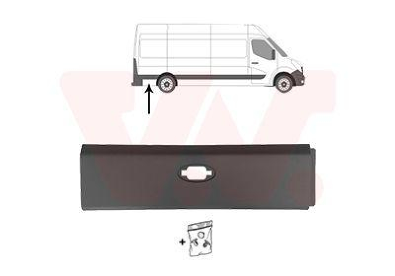 VAN WEZEL Trim/Protection Strip, side panel