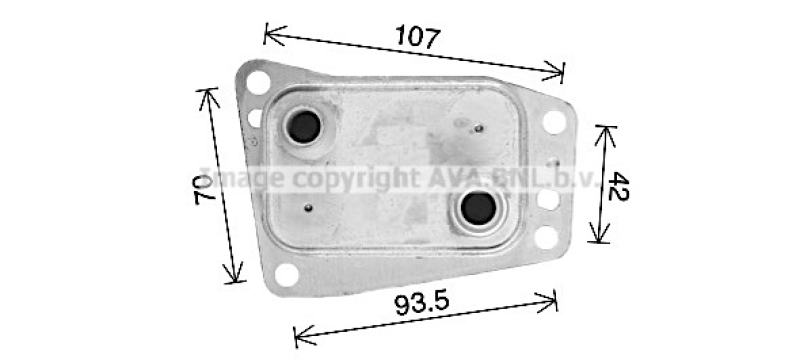 AVA QUALITY COOLING Ölkühler, Motoröl