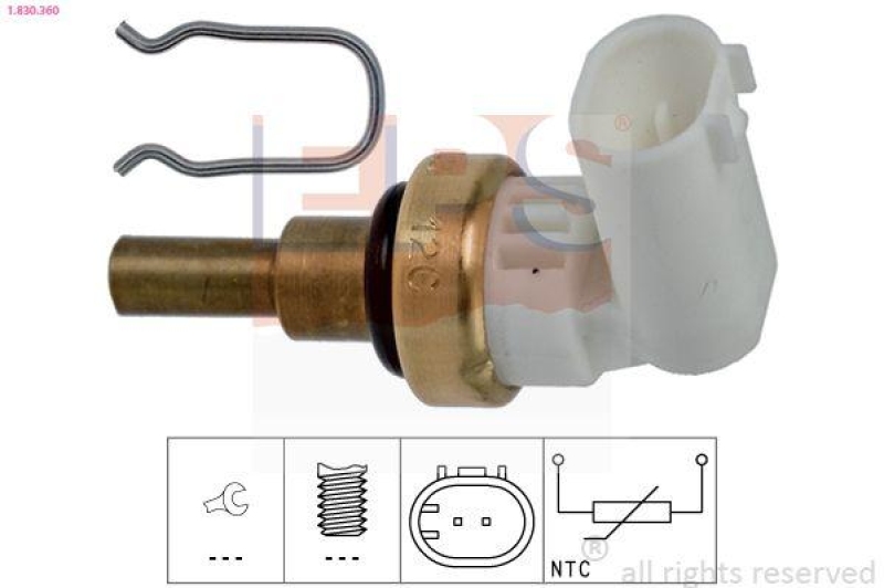 EPS Sensor, Kühlmitteltemperatur Made in Italy - OE Equivalent