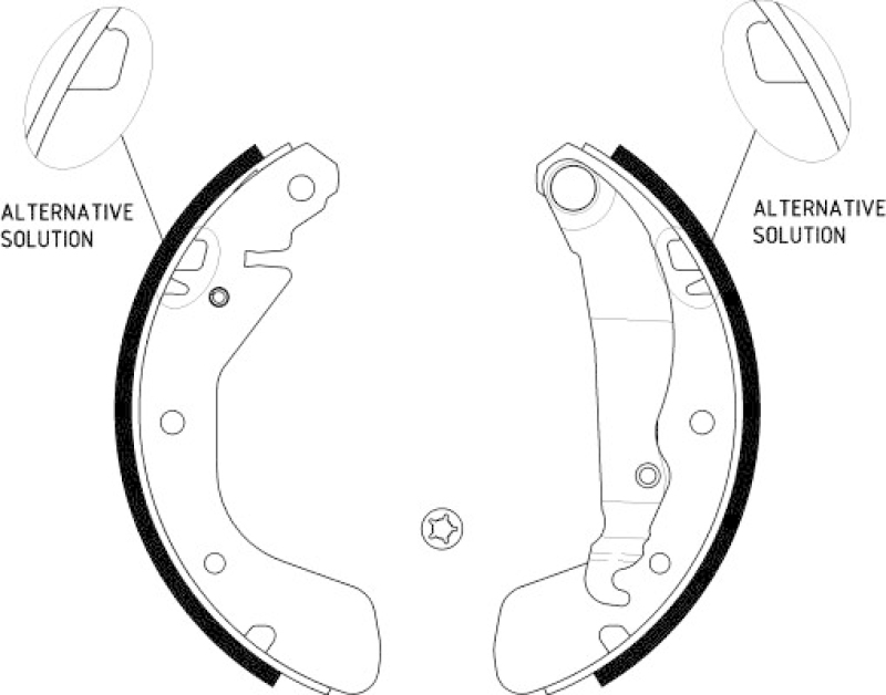 HELLA Brake Shoe Set