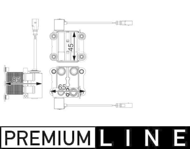 MAHLE Cooler, drive battery BEHR *** PREMIUM LINE ***