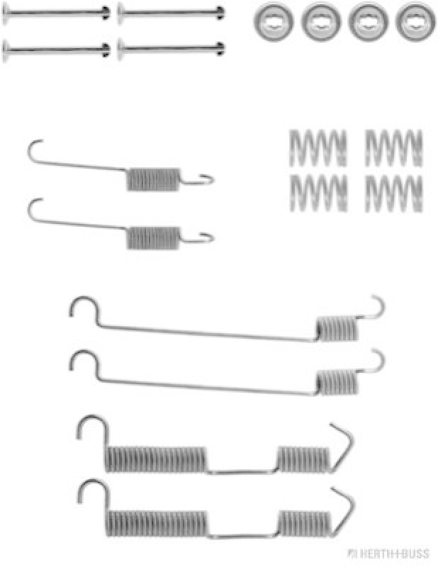 HERTH+BUSS JAKOPARTS Zubeh&ouml;rsatz Bremsbacken Trommelbremse Montagesatz
