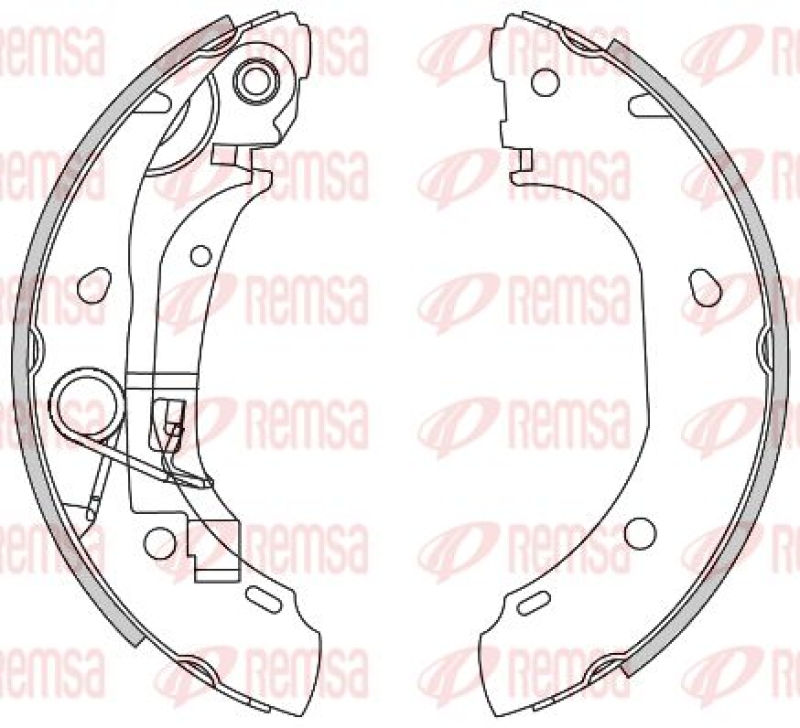 REMSA Bremsbackensatz