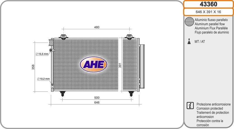 AHE Condenser, air conditioning