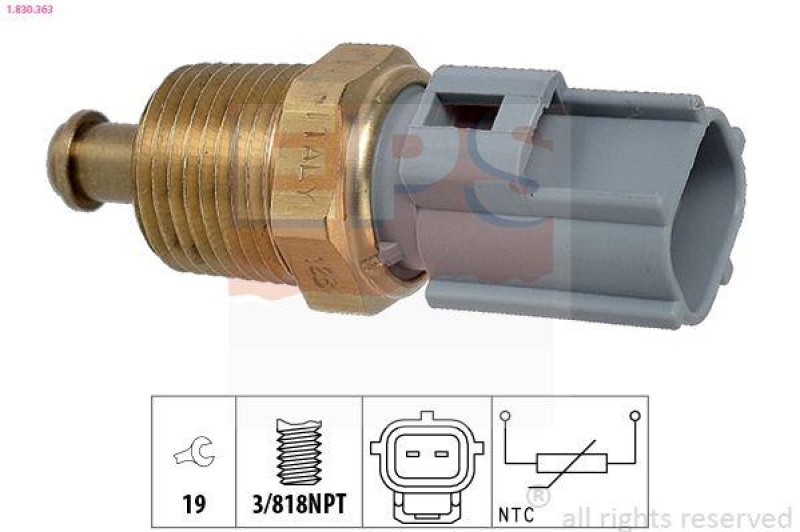 EPS Sensor, Kühlmitteltemperatur Made in Italy - OE Equivalent