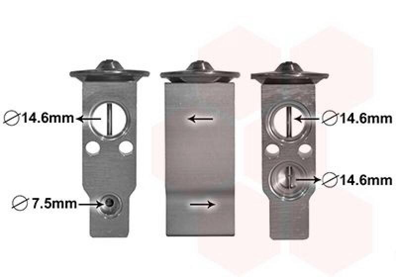 VAN WEZEL Expansion Valve, air conditioning