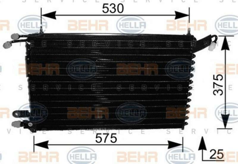 HELLA Condenser, air conditioning