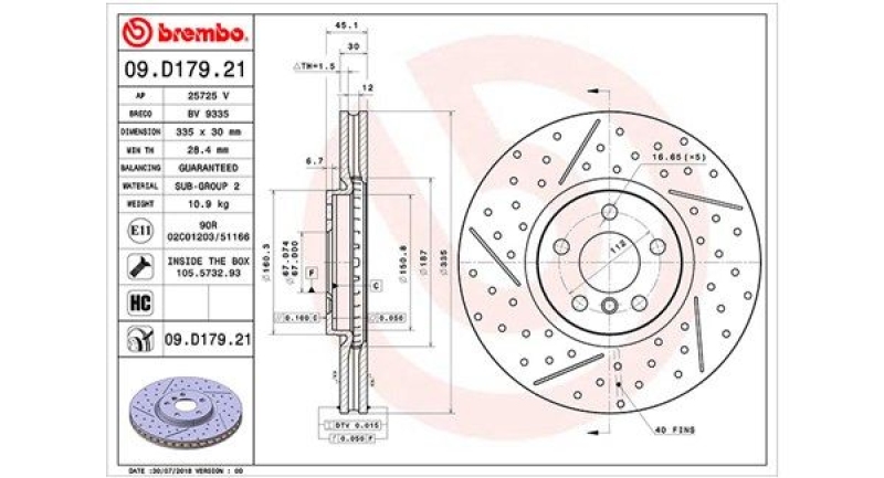 2x MAGNETI MARELLI Bremsscheibe