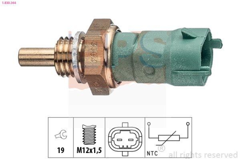 EPS Sensor, Kraftstofftemperatur Made in Italy - OE Equivalent