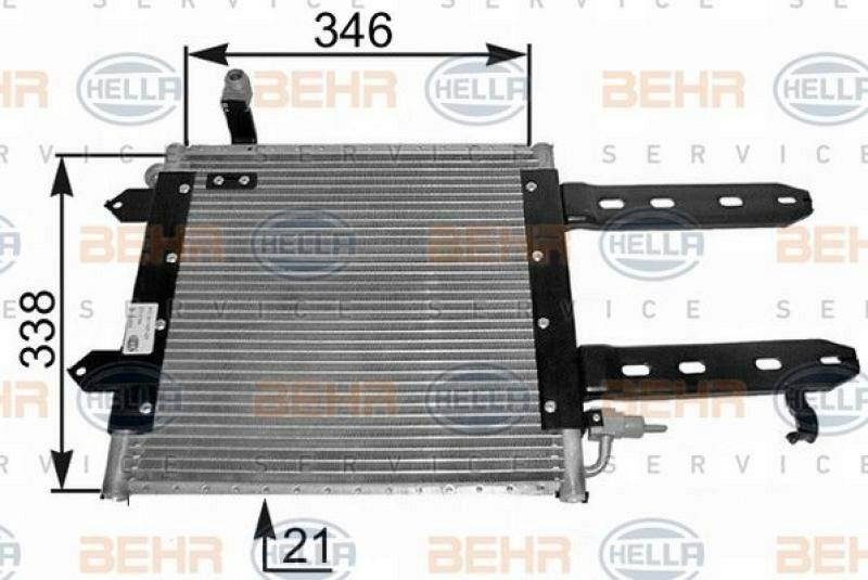 HELLA Condenser, air conditioning